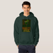 St. Patrick's Day Luck Of The Irish Clover Martini Hoodie (Vorne ganz)