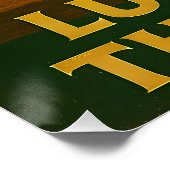 St. Patrick's Day Luck Of The Irish Clover Martini Poster (Ecke)