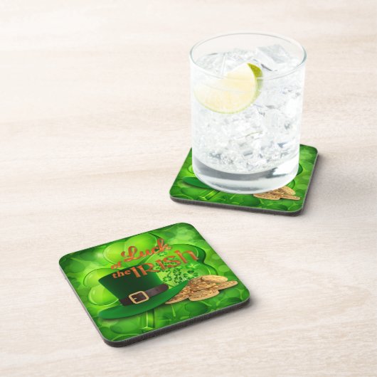 St. Patrick's Day "Luck of the Irish" Kleeblatt Untersetzer (Rechte Seite)