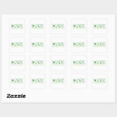 St. Patrick's Day Luck Square Sticker (Blatt)
