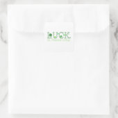 St. Patrick's Day Luck Square Sticker (Tasche)