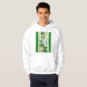 St. Patricks Day "LUCK" Tee Shirt Hooded for Men (Vorne ganz)