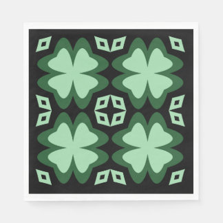 St Patrick's Day Lucky 4-Blatt-Kleber Serviette