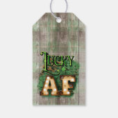 St. Patrick's Day Lucky AF Irish Marquee Lights Geschenkanhänger (Rückseite)