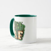St. Patrick's Day Lucky AF Irish Marquee Lights Tasse (Vorderseite Links)