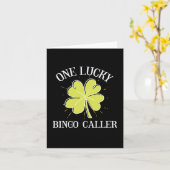 St Patricks Day Lucky Bingo Caller Gift Karte (Gelbe Blume)