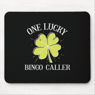 St Patricks Day Lucky Bingo Caller Gift Mousepad