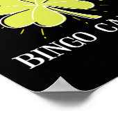 St Patricks Day Lucky Bingo Caller Gift Poster (Ecke)