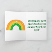 St. Patrick's Day Lucky Card Karte (Innenseite)