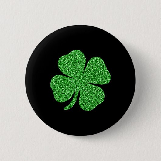 St. Patrick's Day Lucky Charm Green Irish Clover S Button (Vorderseite)