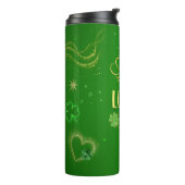 St Patricks Day Lucky Charm Irish Tumbler Thermosbecher (Nach links gedreht)