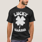 St Patricks Day Lucky Charmer Kleeblatt Saint Boys T-Shirt (Vorderseite)