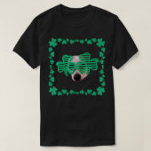 St Patrick's Day Lucky Chihuahua Kleeblatts Green T-Shirt (Design vorne)
