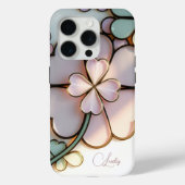 St Patricks Day Lucky Clover Festhalten Glas-Effek Case-Mate iPhone Hülle (Rückseite)