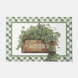 St Patrick's Day Lucky Clover Fußmatte