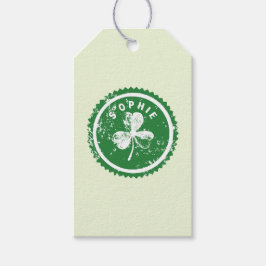 St. Patrick's Day Lucky Clover  Geschenkanhänger
