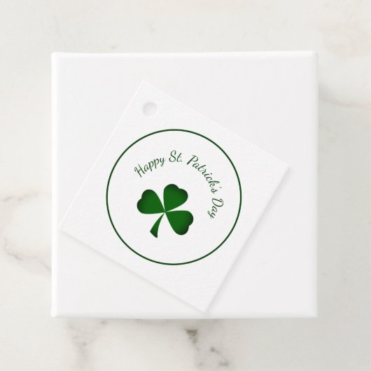 St. Patrick's Day Lucky Clover Green Kleeblatt Geschenkanhänger (Beispiel)