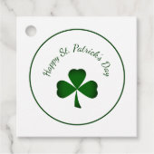 St. Patrick's Day Lucky Clover Green Kleeblatt Geschenkanhänger (Vorderseite)