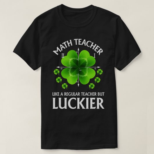 St Patricks Day Lucky Clover Math Lehrer Funny Sc T-Shirt (Design vorne)