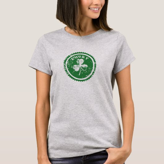 St. Patrick's Day Lucky Clover  T-Shirt (Vorderseite)