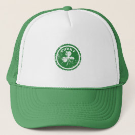 St. Patrick's Day Lucky Clover  Truckerkappe