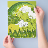 St. Patrick's Day Lucky Clovers Kleeblatt irisch Flyer (Hand)