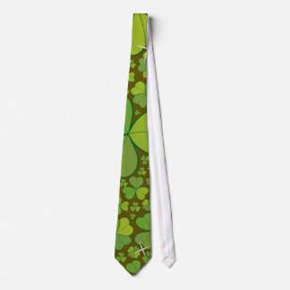 St. Patrick's Day Lucky Clovers Kleeblatt irisch Krawatte