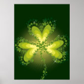St. Patrick's Day Lucky Clovers Kleeblatt irisch Poster (Vorne)