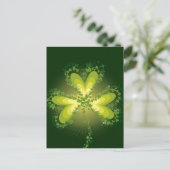 St. Patrick's Day Lucky Clovers Kleeblatt irisch Postkarte (Stehend Vorderseite)