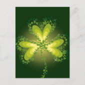 St. Patrick's Day Lucky Clovers Kleeblatt irisch Postkarte (Vorderseite)