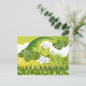 St. Patrick's Day Lucky Clovers Kleeblatt irisch Postkarte (Stehend Vorderseite)