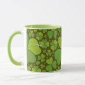 St. Patrick's Day Lucky Clovers Kleeblatt irisch Tasse (Links)
