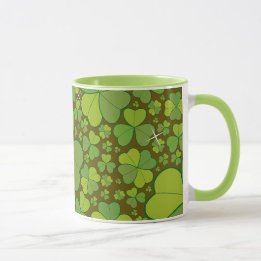 St. Patrick's Day Lucky Clovers Kleeblatt irisch Tasse (Rechts)