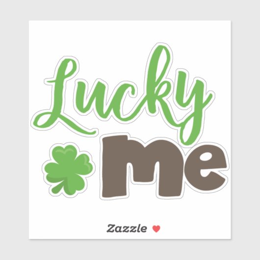 St. Patrick's Day, Lucky Clovers, Lucky Me Aufkleber (Blatt)