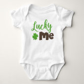 St. Patrick's Day, Lucky Clovers, Lucky Me Baby Strampler (Vorderseite)