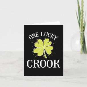 St Patricks Day Lucky Crook Geschenk Karte