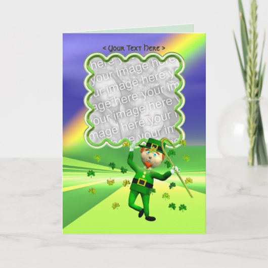 St. Patrick's Day Lucky Dance Template Karte (Vorderseite)