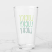 St. Patrick's Day Lucky Graphic Glas (Rückseite)