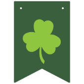 St. Patrick's Day Lucky Green Clover Wimpelkette (Zweite Fahne)