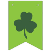 St. Patrick's Day Lucky Green Clover Wimpelkette (Erste Fahne)