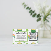 St Patricks Day Lucky Green Kleeblatt Rainbows Begleitkarte (Stehend Vorderseite)