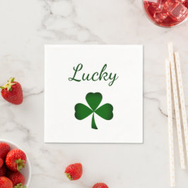 St. Patrick's Day Lucky Green Kleeblatt Serviette