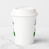 St. Patrick's Day Lucky Green Kleeblatts Pappbecher (Links)
