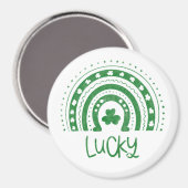 St.Patricks Day Lucky Green Magnet (Vorderseite/Rückseite)
