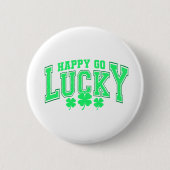 St. Patrick's Day Lucky grünes Bier stilvoll Button (Vorderseite)