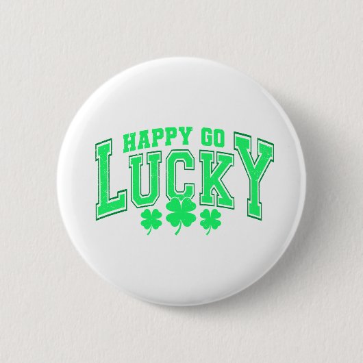 St. Patrick's Day Lucky grünes Bier stilvoll Button (Vorderseite)