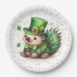 St. Patrick's Day Lucky Igel Pappteller