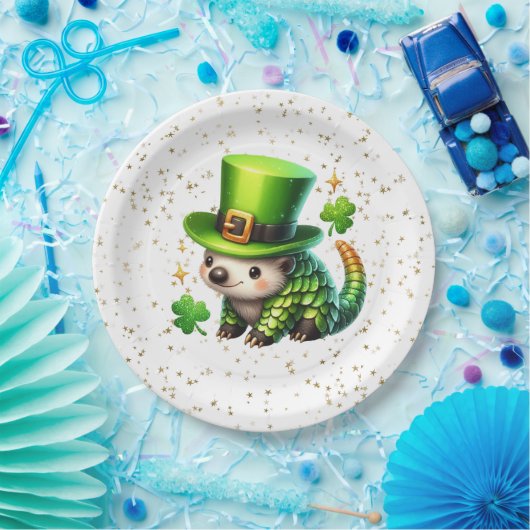 St. Patrick's Day Lucky Igel Pappteller (Party)