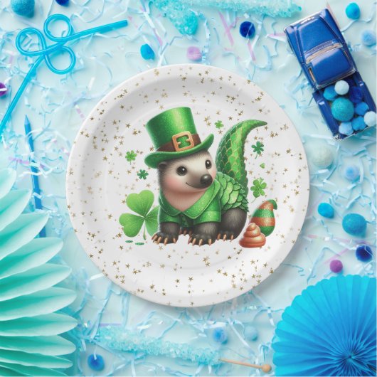 St. Patrick's Day Lucky Igel Pappteller (Party)