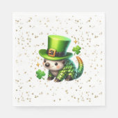 St. Patrick's Day Lucky Igel Serviette (Vorderseite)